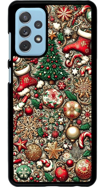 Samsung Galaxy A72 Case Hülle - Weihnachten 2023 Mikromuster