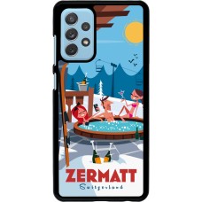 Samsung Galaxy A72 Case Hülle - Zermatt Mountain Jacuzzi