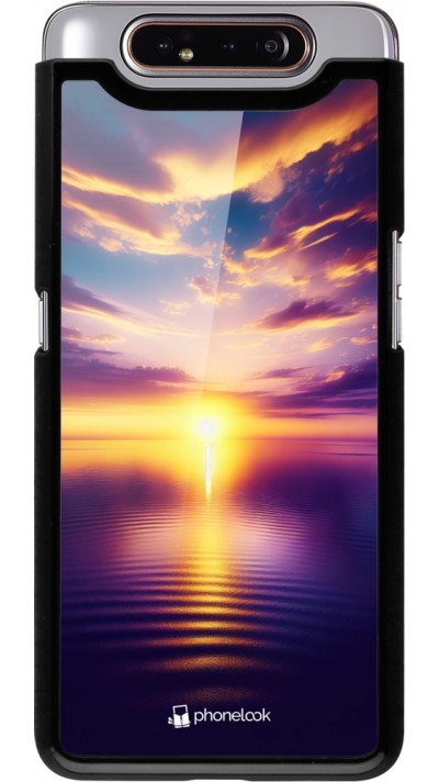 Samsung Galaxy A80 Case Hülle - Sonnenuntergang gelb violett