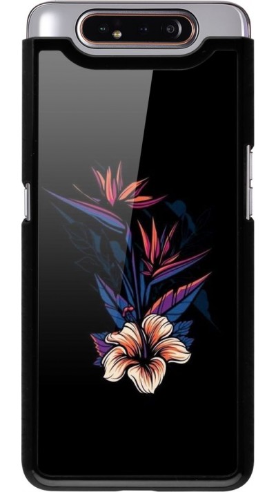 Hülle Samsung Galaxy A80 - Dark Flowers
