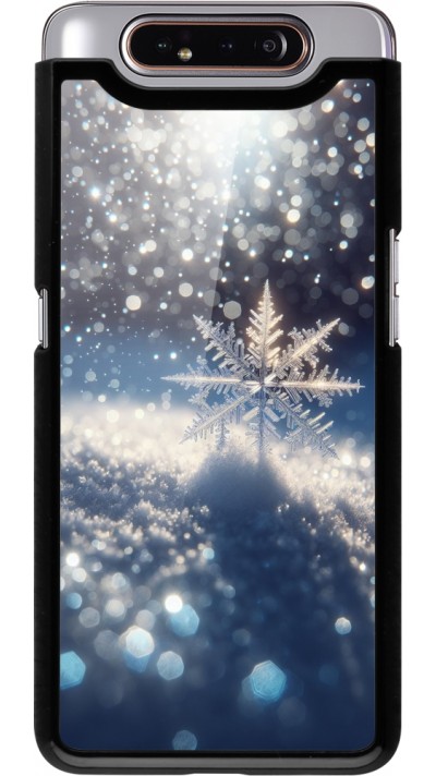 Samsung Galaxy A80 Case Hülle - Schneeflocke Solar Glanz