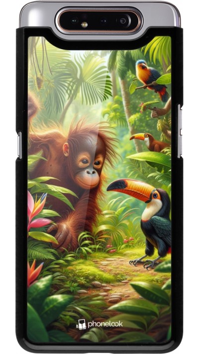 Samsung Galaxy A80 Case Hülle - Tropischer Dschungel Tayrona