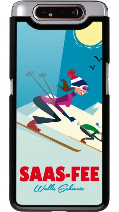 Samsung Galaxy A80 Case Hülle - Saas-Fee Ski Downhill