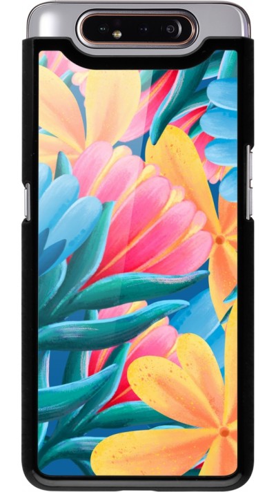 Samsung Galaxy A80 Case Hülle - Spring 23 colorful flowers