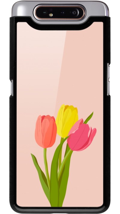 Samsung Galaxy A80 Case Hülle - Spring 23 tulip trio