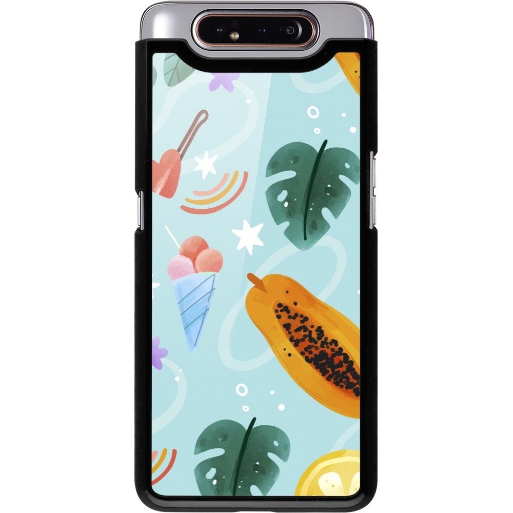 Samsung Galaxy A80 Case Hülle - Summer 2025 Pattern papaya
