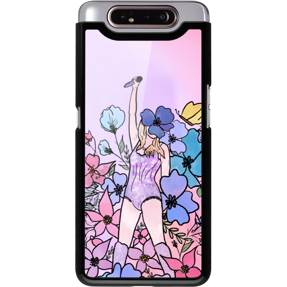 Coque Samsung Galaxy A80 - Taylor Swift Sketch - Pink