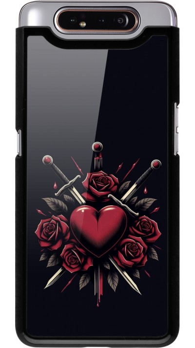 Samsung Galaxy A80 Case Hülle - Valentine 2024 gothic love