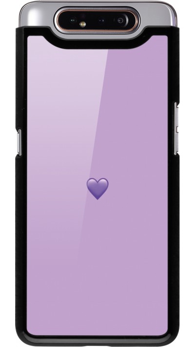 Samsung Galaxy A80 Case Hülle - Valentine 2023 purpule single heart