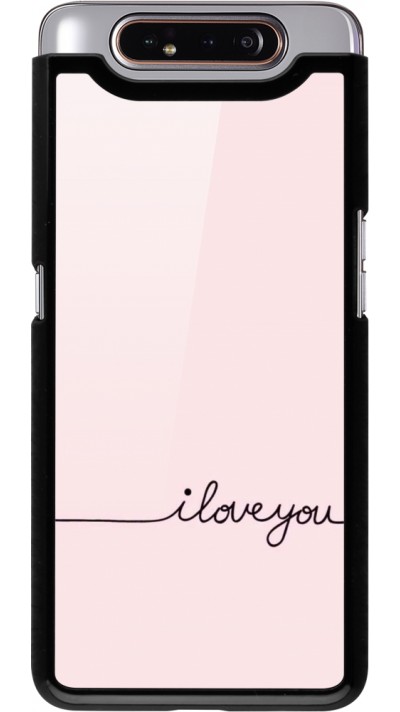 Samsung Galaxy A80 Case Hülle - Valentine 2023 i love you writing