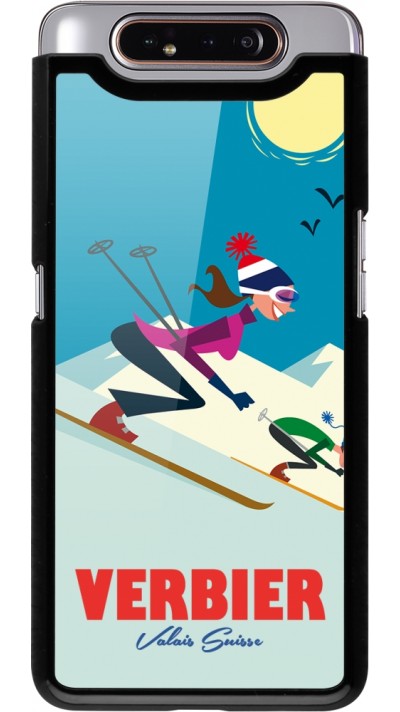 Samsung Galaxy A80 Case Hülle - Verbier Ski Downhill