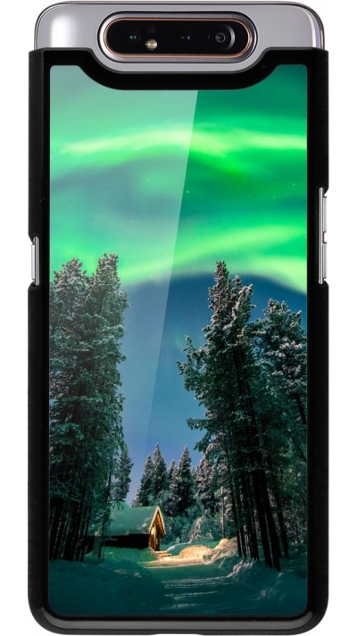 Samsung Galaxy A80 Case Hülle - Winter 22 Northern Lights