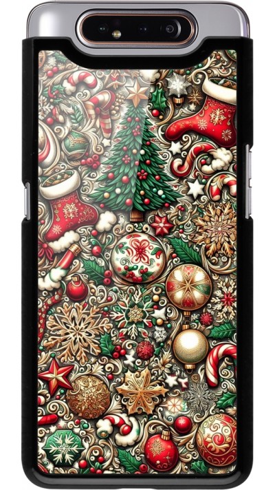 Samsung Galaxy A80 Case Hülle - Weihnachten 2023 Mikromuster