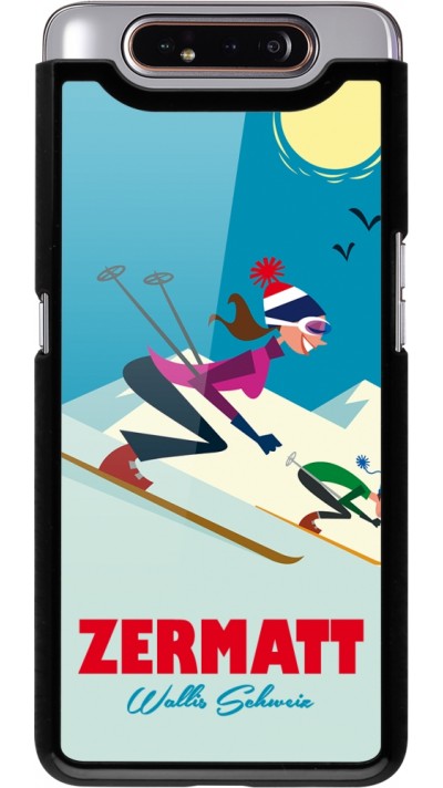 Samsung Galaxy A80 Case Hülle - Zermatt Ski Downhill