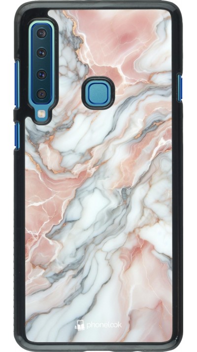 Samsung Galaxy A9 Case Hülle - Rosa Leuchtender Marmor