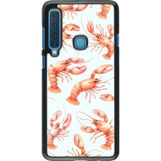 Samsung Galaxy A9 Case Hülle - Muster von pastellfarbenen Hummern
