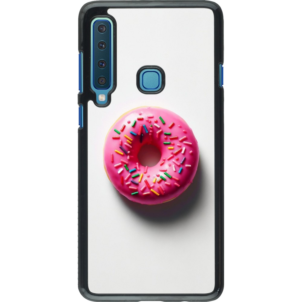 Samsung Galaxy A9 Case Hülle - Weisser Hintergrund, pinker Donut