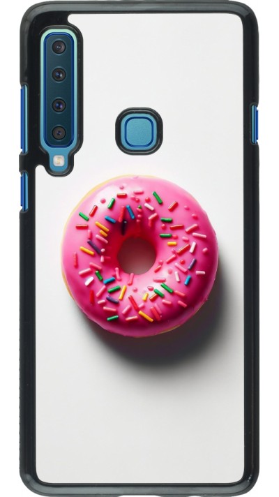Samsung Galaxy A9 Case Hülle - Weisser Hintergrund, pinker Donut