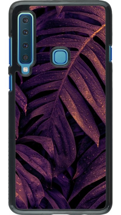 Samsung Galaxy A9 Case Hülle - Purple Light Leaves