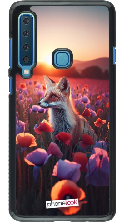 Samsung Galaxy A9 Case Hülle - Purpurroter Fuchs bei Dammerung