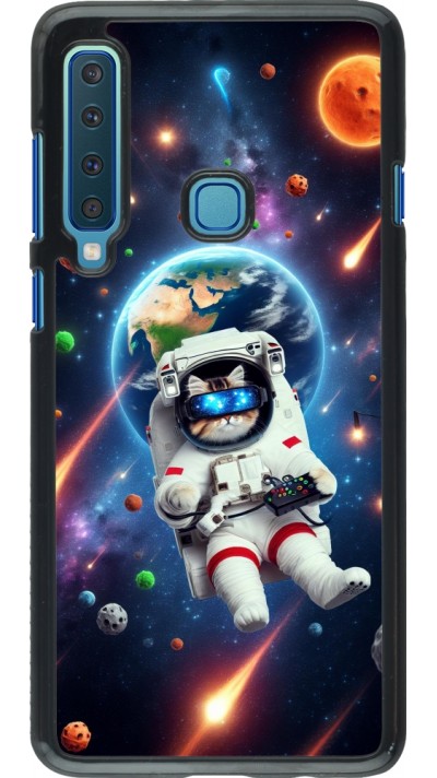 Samsung Galaxy A9 Case Hülle - VR SpaceCat Odyssee