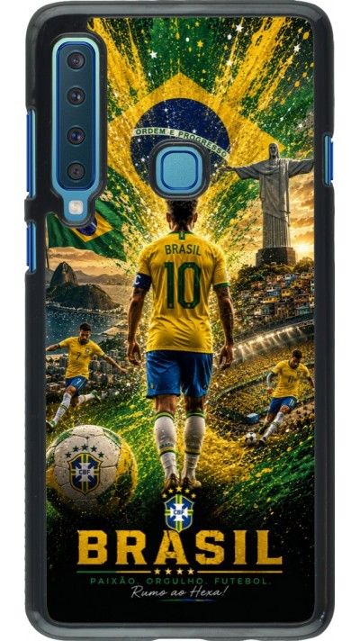 Samsung Galaxy A9 Case Hülle - Fussball Brasilien splash 2026