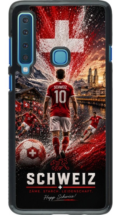 Samsung Galaxy A9 Case Hülle - Fussball Schweiz splash 2026