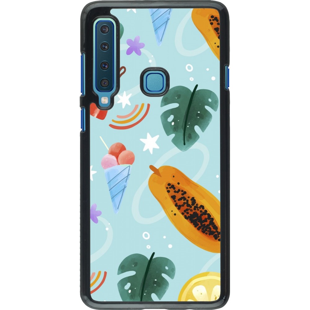 Samsung Galaxy A9 Case Hülle - Summer 2025 Pattern papaya
