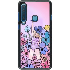 Samsung Galaxy A9 Case Hülle - Taylor Swift Sketch - Pink