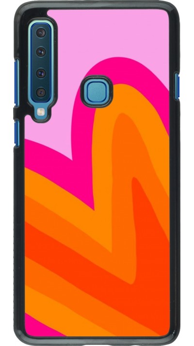 Samsung Galaxy A9 Case Hülle - Valentine 2024 heart gradient