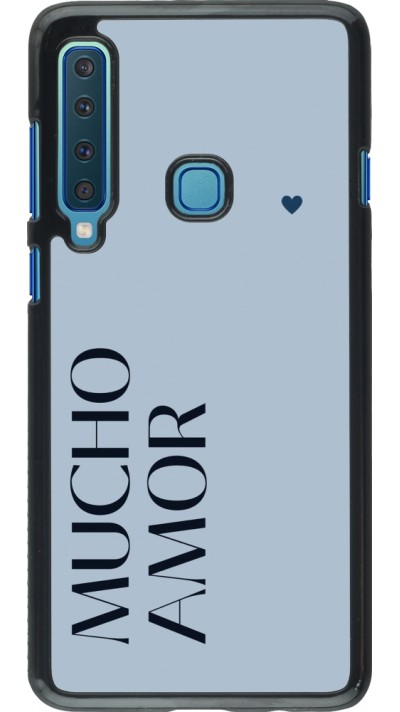 Samsung Galaxy A9 Case Hülle - Valentine 2024 mucho amor azul