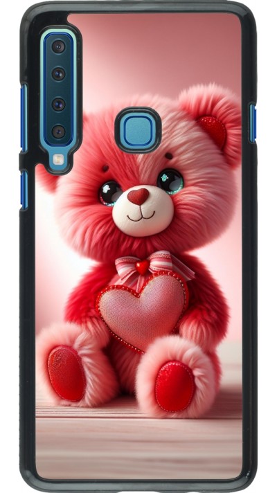 Samsung Galaxy A9 Case Hülle - Valentin 2024 Rosaroter Teddybär