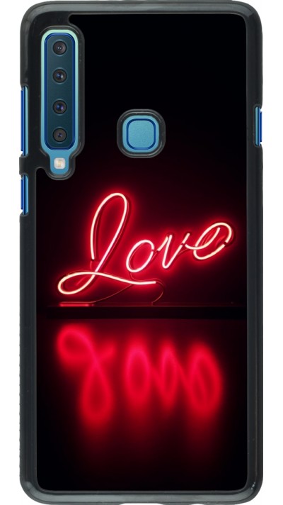 Samsung Galaxy A9 Case Hülle - Valentine 2025 Neon Liebe