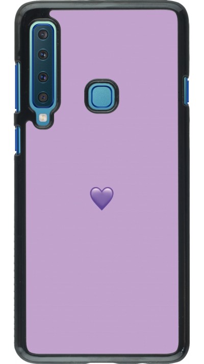 Samsung Galaxy A9 Case Hülle - Valentine 2023 purpule single heart