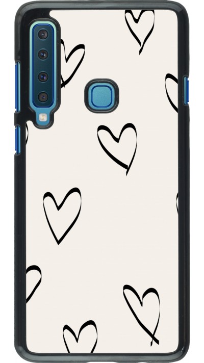 Samsung Galaxy A9 Case Hülle - Valentine 2023 minimalist hearts