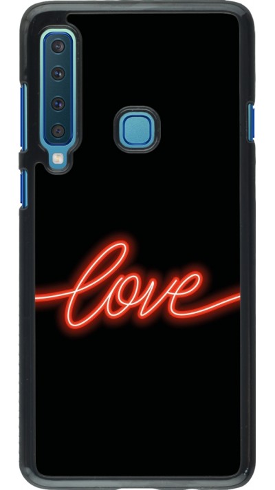 Samsung Galaxy A9 Case Hülle - Valentine 2023 neon love