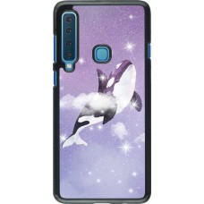 Coque Samsung Galaxy A9 - Whale in sparking stars