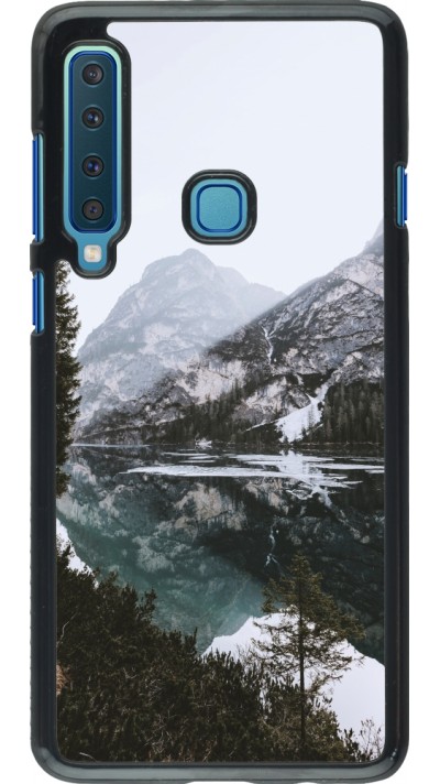 Samsung Galaxy A9 Case Hülle - Winter 22 snowy mountain and lake