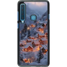 Samsung Galaxy A9 Case Hülle - Winter 25 Winter snowy village