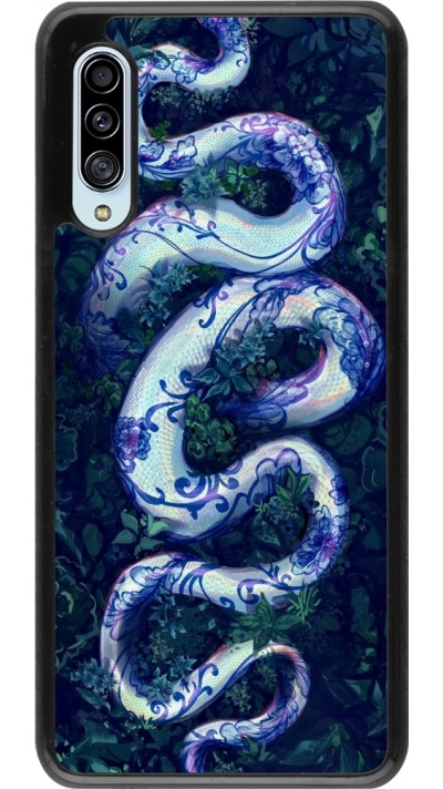 Samsung Galaxy A90 5G Case Hülle - Snake Blue Anaconda