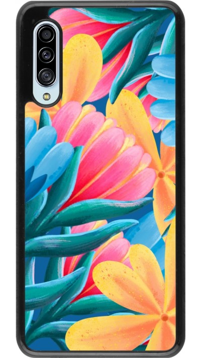 Samsung Galaxy A90 5G Case Hülle - Spring 23 colorful flowers