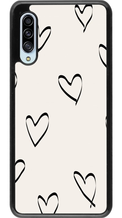 Samsung Galaxy A90 5G Case Hülle - Valentine 2023 minimalist hearts