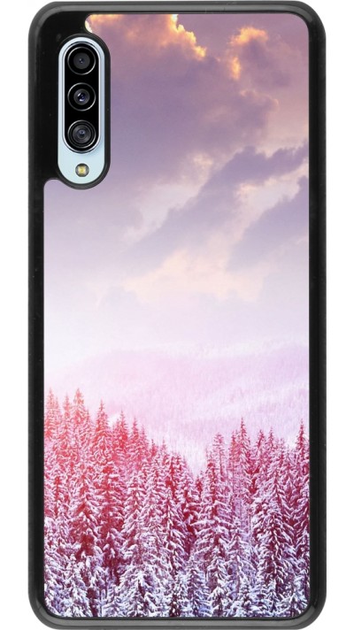 Samsung Galaxy A90 5G Case Hülle - Winter 22 Pink Forest
