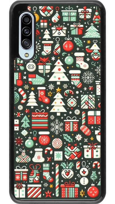 Samsung Galaxy A90 5G Case Hülle - Weihnachten 2023 Flachmuster