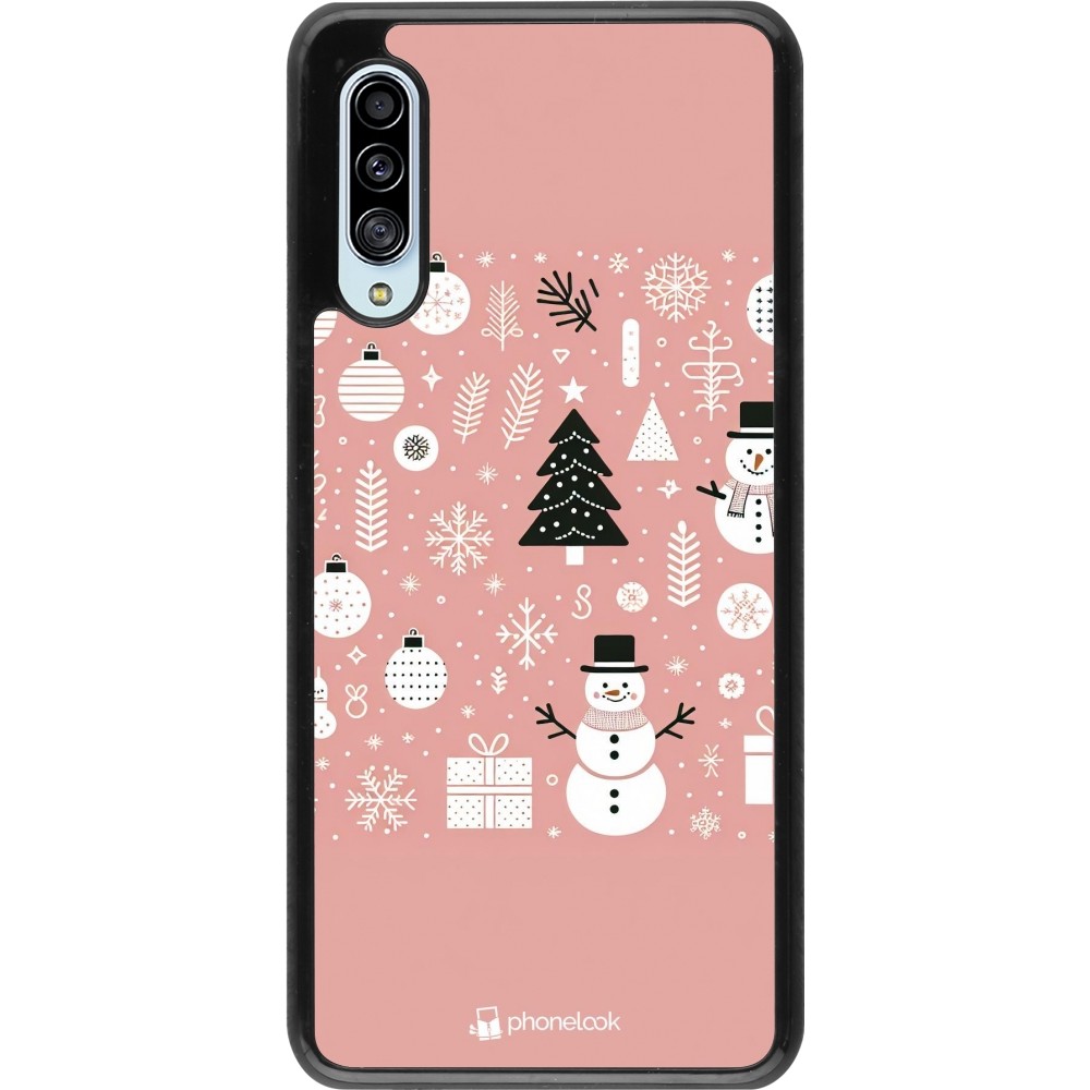 Samsung Galaxy A90 5G Case Hülle - Weihnachten 2024 Rose Schneemann Weihnachten