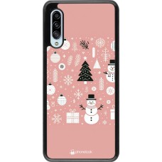 Samsung Galaxy A90 5G Case Hülle - Weihnachten 2024 Rose Schneemann Weihnachten