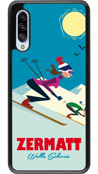 Samsung Galaxy A90 5G Case Hülle - Zermatt Ski Downhill