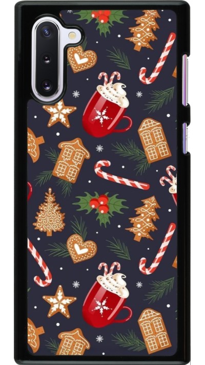 Samsung Galaxy Note 10 Case Hülle - Christmas 25 Pattern Gingerbread House