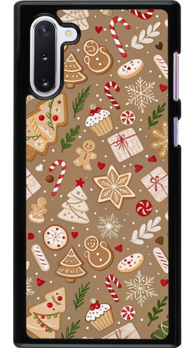 Samsung Galaxy Note 10 Case Hülle - Christmas 25 Pattern Ginger Cookie