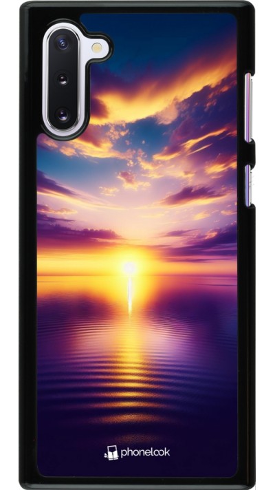 Samsung Galaxy Note 10 Case Hülle - Sonnenuntergang gelb violett